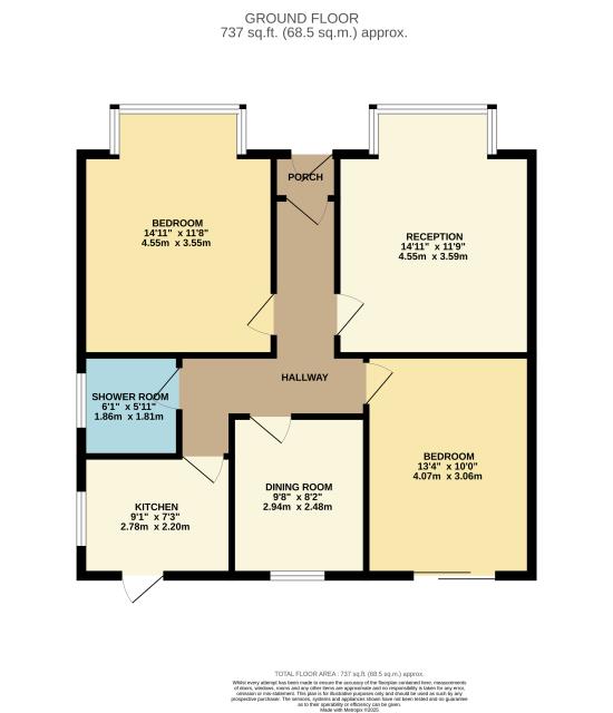 Floorplan of 4 Walford Road, Uxbridge, Middlesex