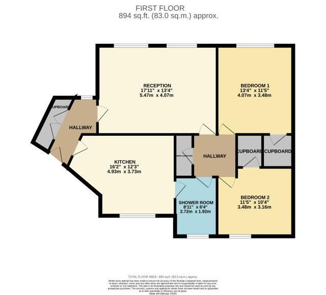 Floorplan of 13 Mallards Court, Hanger Ruding, Watford