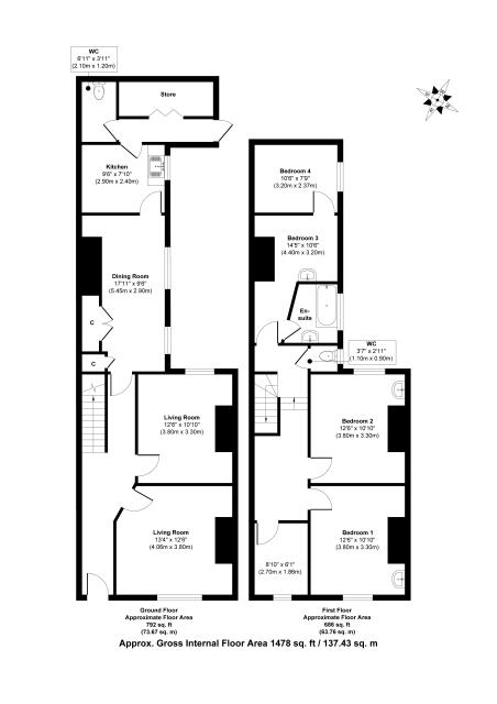 Floorplan of 59 Arthur Street, Withernsea, East Yorkshire