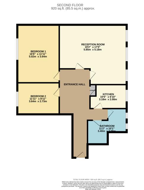 Floorplan of 8 Cecil Close, Mount Avenue, Ealing